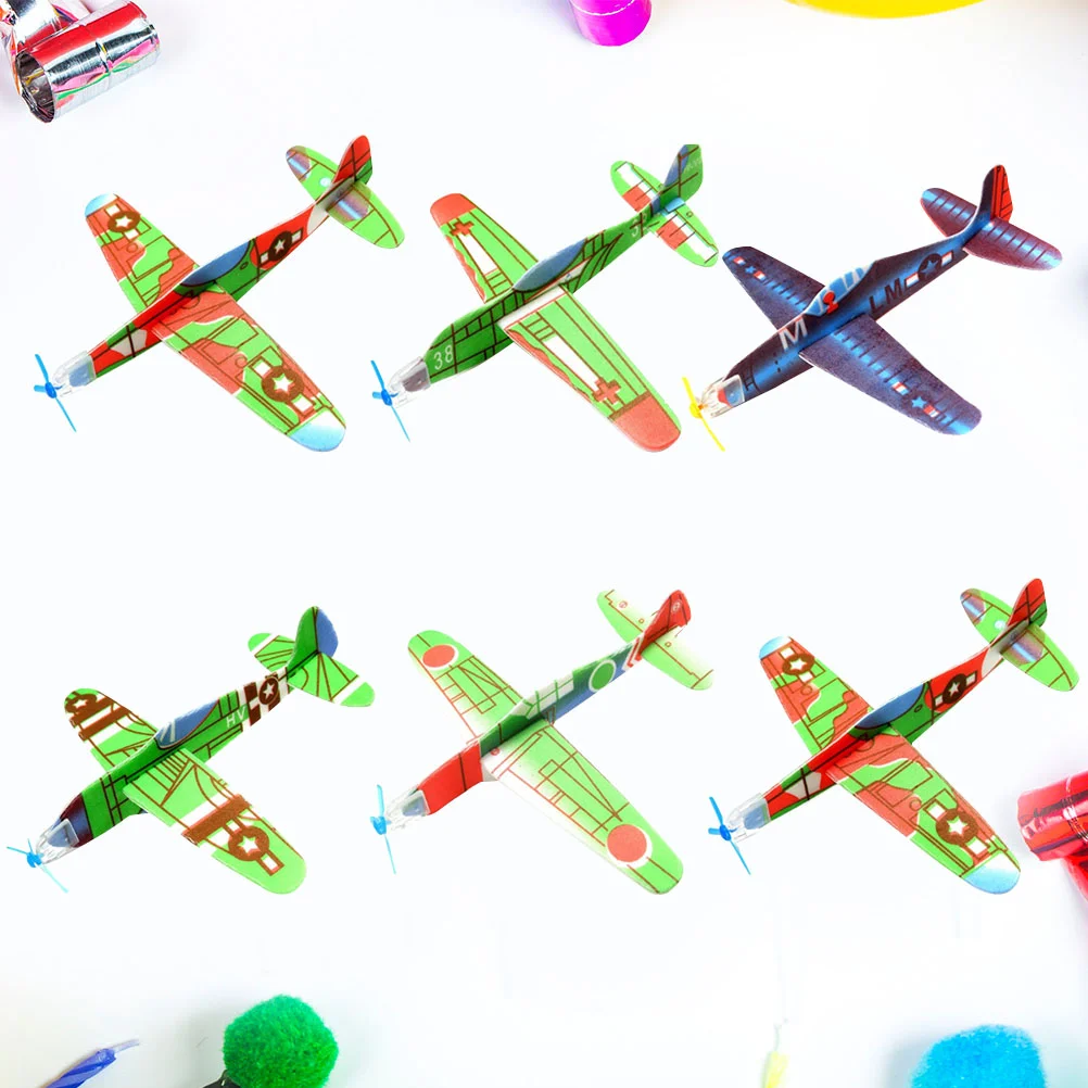 

24Pcs Children's Aerobatic Plane Glider Airplane Throwing Aircraft Outdoor Sports Flying Toy DIY Handmade Technology Small Airpl