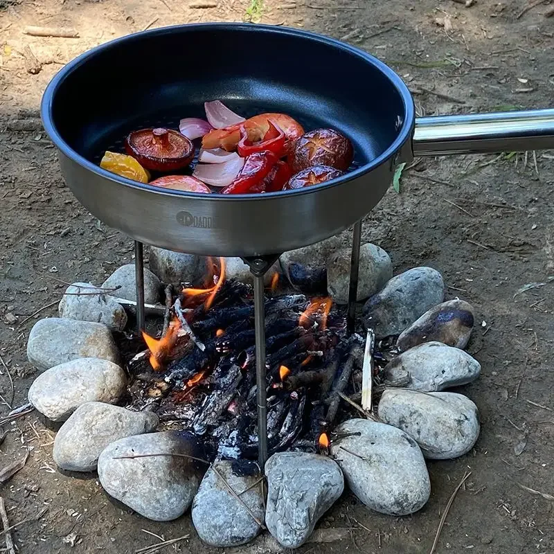 Stainless Steel Camping Stove, BBQ Stand, Portable Triangle Pot Holder, BC Stand, Campfire Stove Stand