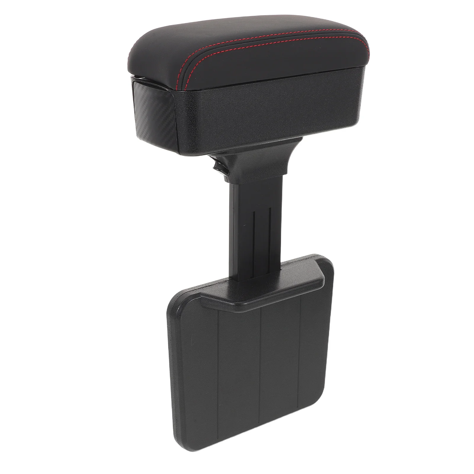 車用アームレスト収納オーガナイザー 調整可能 センターコンソールボックス スライド式 サイドフリップトップ 車内インテリアアップグレード 車用収納