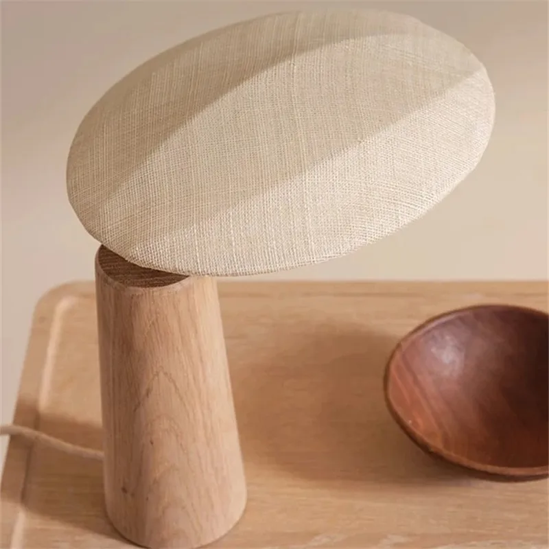Wabi sabi solid wood table lamp led designer Desk Light Japanese study bedside lamp Living room Tea Room Sofas aesthetic lamp