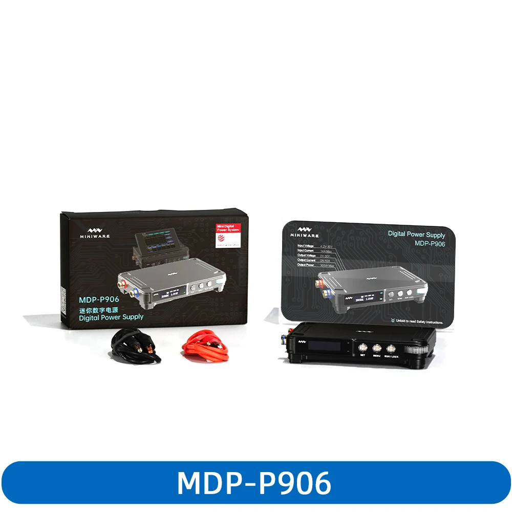 

Brand New Miniware MDP-P906 Digital Power Supply Adjustable 30V 10A CV CC Output DC Mini Laboratory Programmable Linear Power