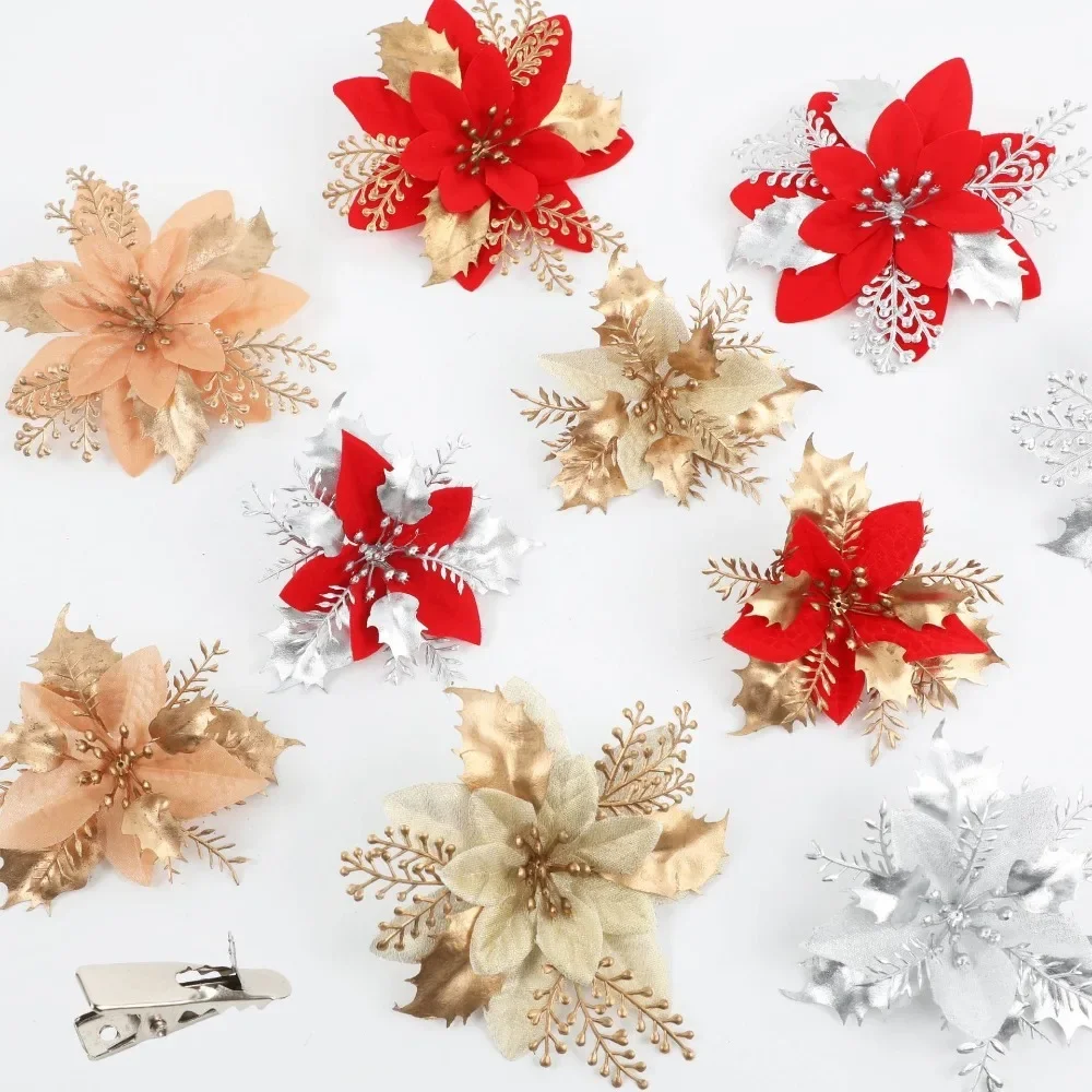 Honeysuckle Simulation Flowers Christmas Flower Christmas Tree Pendants Accessories Decorations DIY Festive & Party Supplies