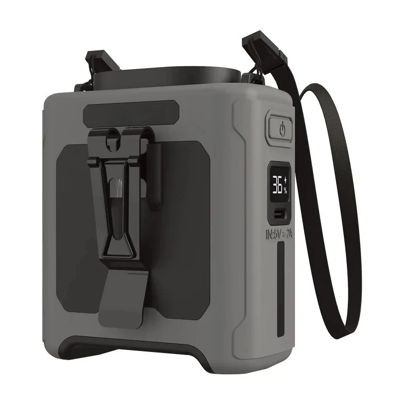 

Портативный поясной вентилятор 10000 мАч, внешний аккумулятор, светодиодный светильник, громкая связь для работы на открытом воздухе, путешествий, спорта, кемпинга, пешего туризма, USB 3-в-1, быстрое охлаждение