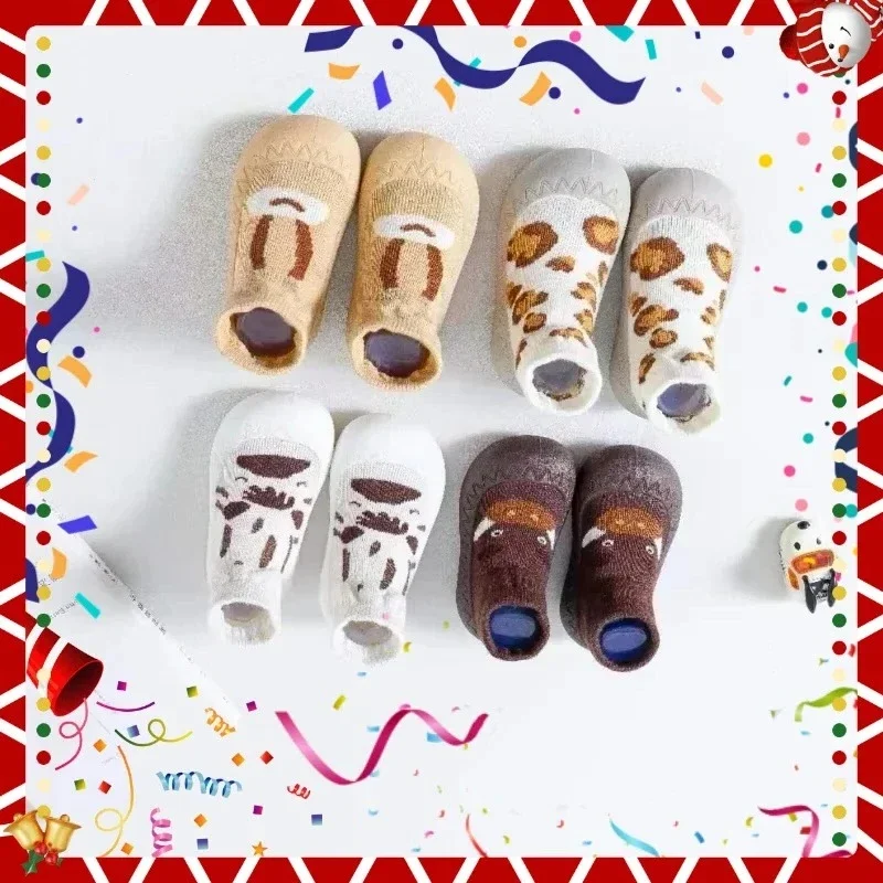 النمط الكلاسيكي أحذية أرضية الطفل الجوارب الوليد عدم الانزلاق حذاء طفل صغير الأطفال الجوارب الفتيات أحذية الأولاد أحذية الملاعب المغطاة