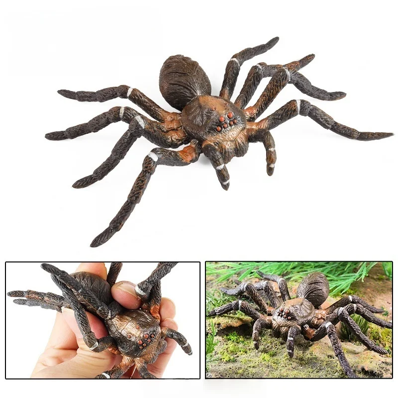 Lifelike Tricky Prank Scary Funny Action Figures Simulation Animals Insect Soft  Model Tarantula，Educational ornament Kid Gift