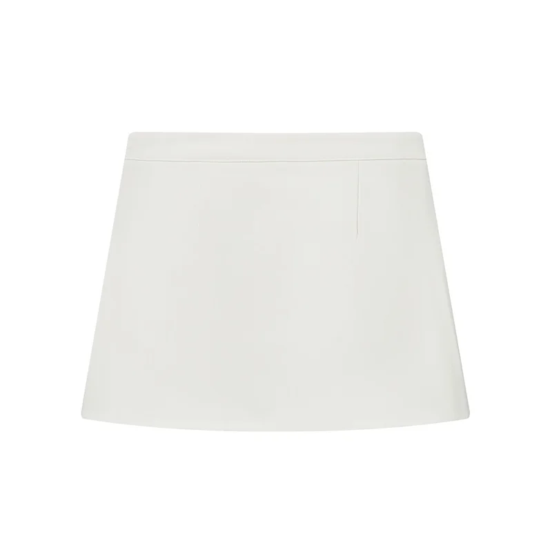 Women's Suit 2026 Spring New White Long-Sleeve Waist-Fitted Blazer with Wrap Waist Mini Skirt Set Stylish and Chic Sharp