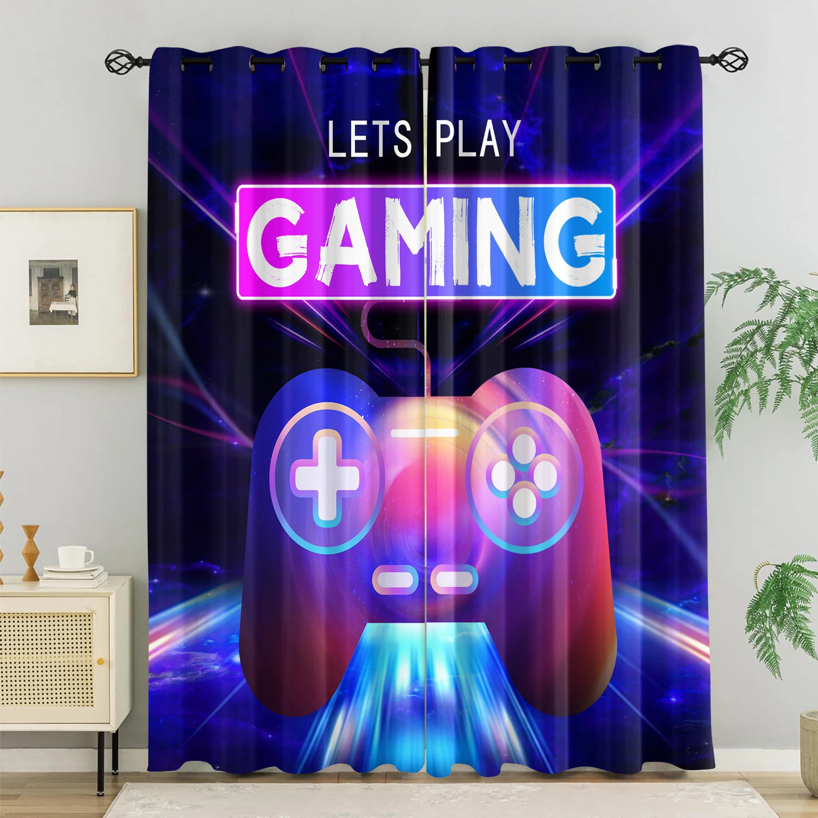 High Tech Office Room - 2Pcs E-Sport Style Game Controller Blackout