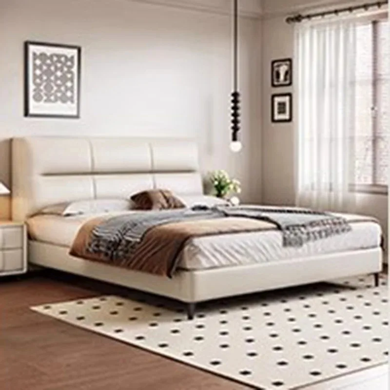 Luxury Comforter Double Bed Organizer Modern Full Size Bedroom Double Bed Headboards Storage Camas De Casal Home Furniture