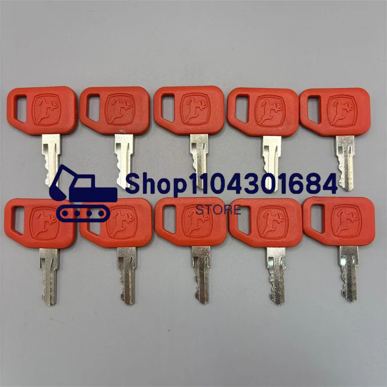 10 PCS JDR Key AR51481 AT195302 Ignition Key for Excavator All Graders Dozers Skid Steer