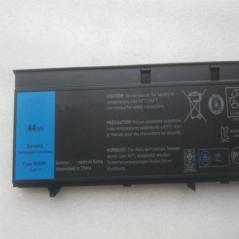 RV8MP 01PN0F H6T9R 37HGH 1NP0F 1H52F 9G8JN KJ321 0422N4 312-1284 312-1304 Laptop Battery 11.1V For Dell Latitude XT3 Tablet PC