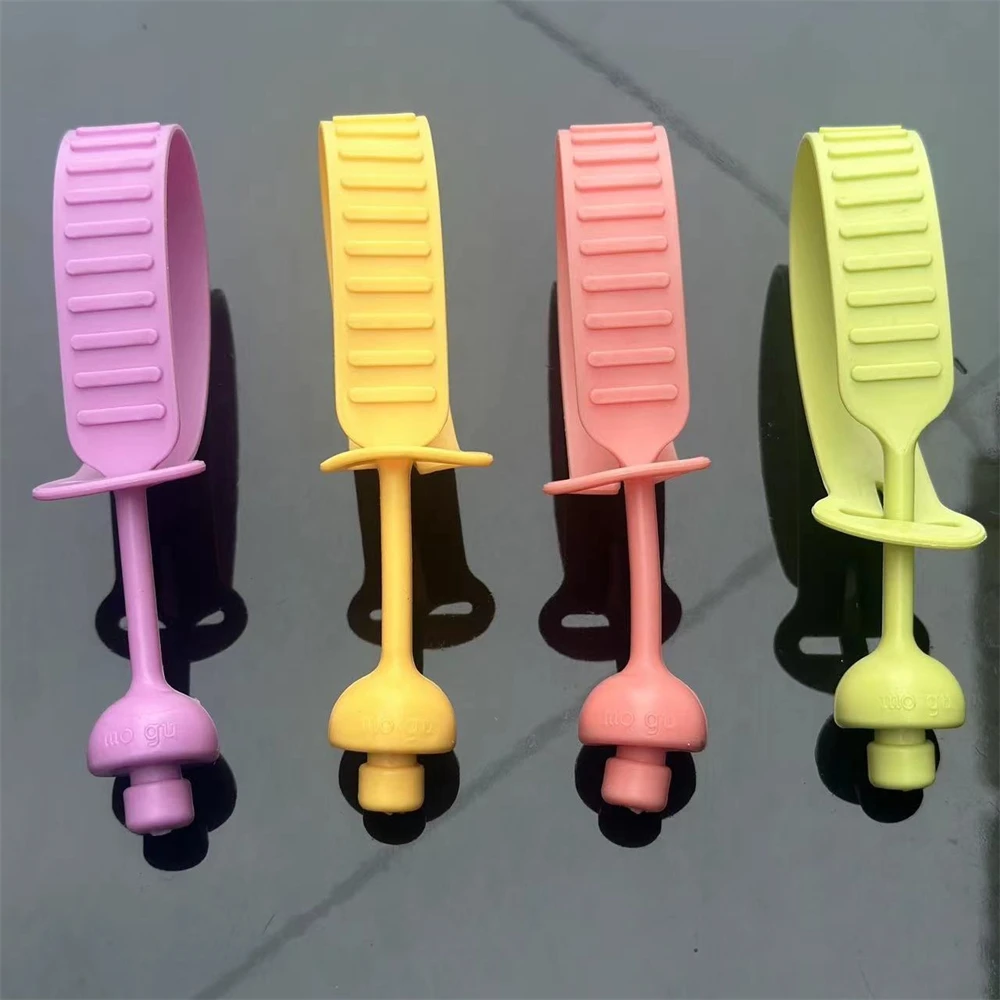 Adhesive Toilet Health Easy To Use Yellow Silicone Material Cute Bathroom Accessories Toilet Accessories Handle Flipper Durable