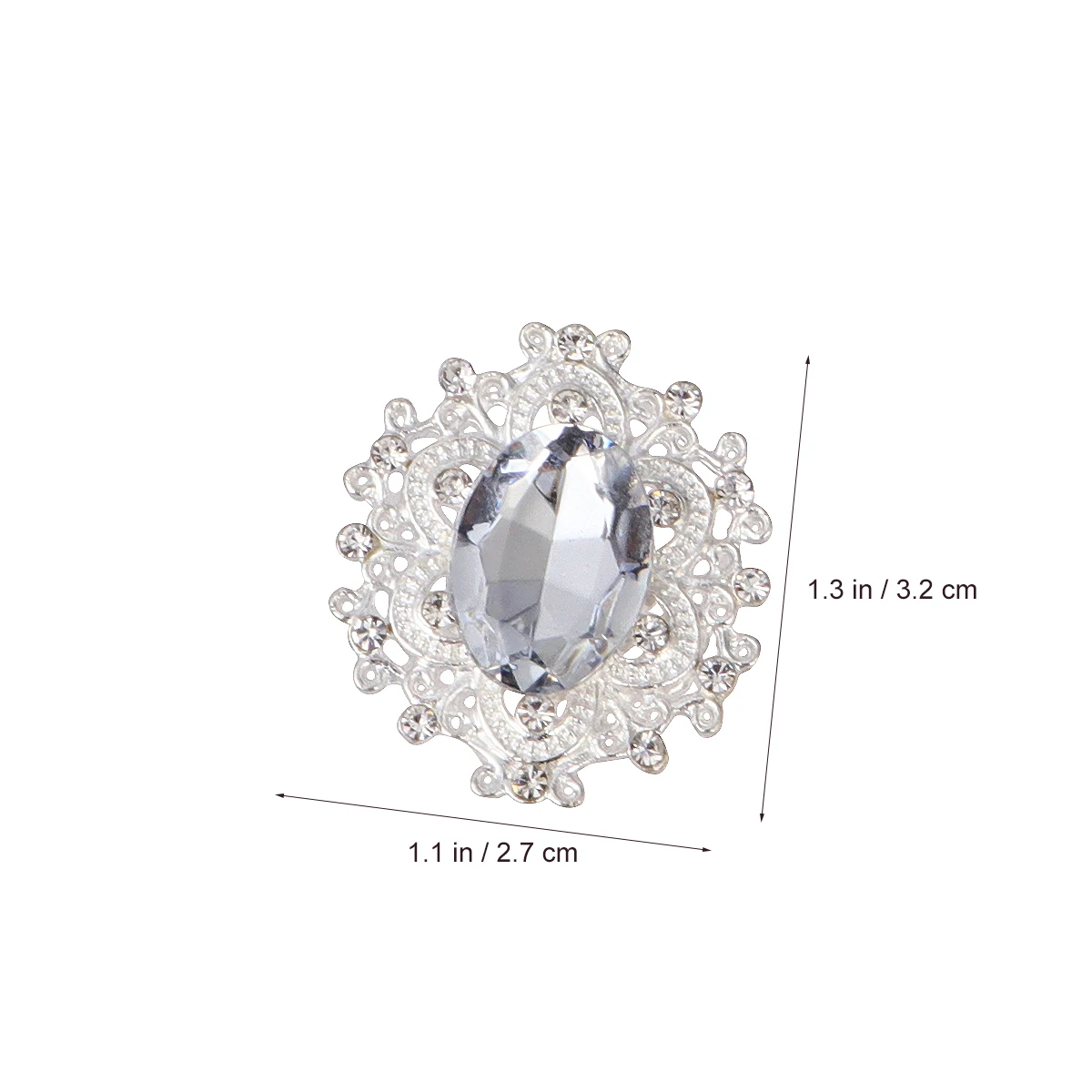 

10 Pcs Alloy Ornaments Accessories Rhinestones Jewelry DIY Crystal Ornaments Elastic Band Decor Diy Jewelry Accessory Kit