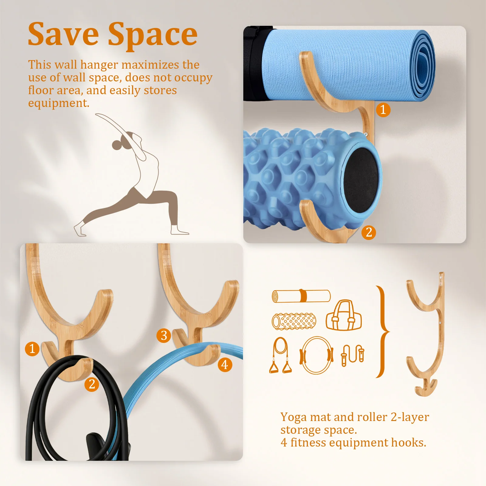 Support de rangement pour tapi - Home Gym Yoga Mat Storage avis et prix