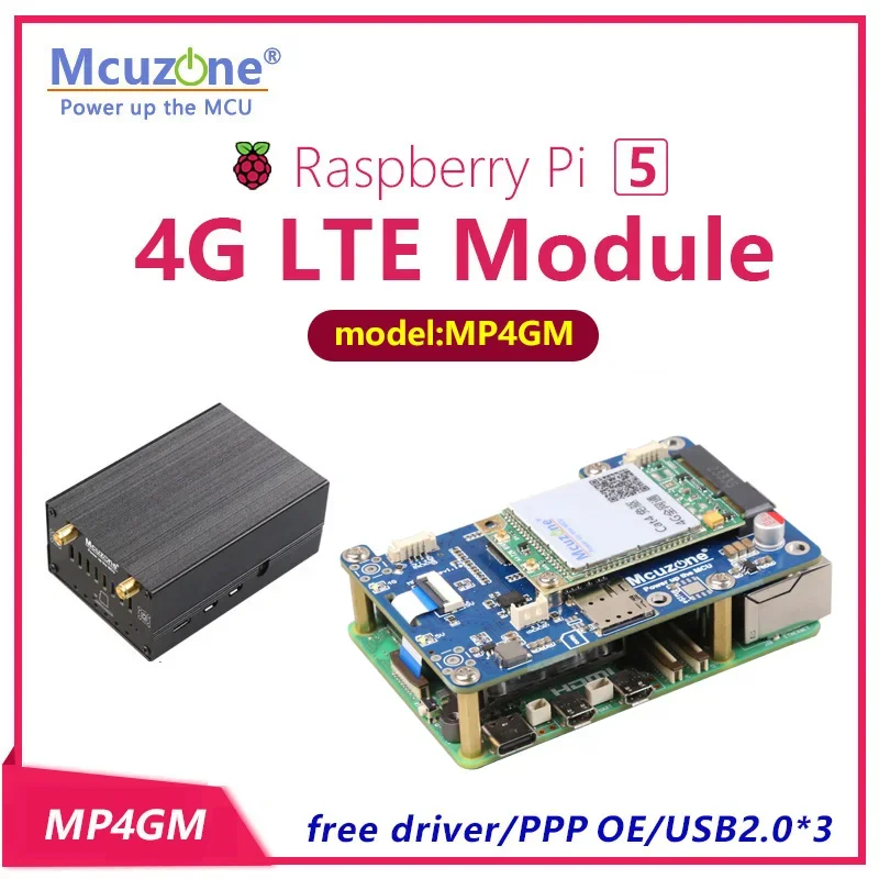 

(Модель: MP4GM) PCIE на USB 4G LTE mini PCIE для Raspberry Pi 5