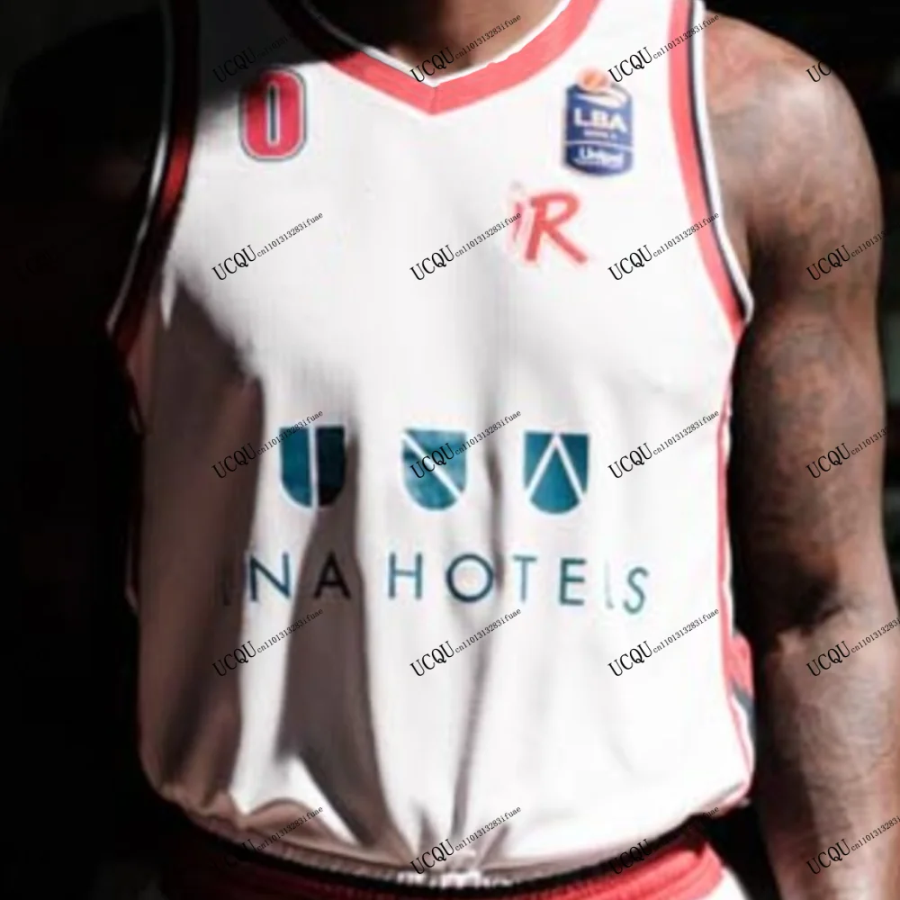 Pallacanestro Reggiana 2025-26 Recién llegado Italia Camiseta de baloncesto impresa en 3D Camiseta casual atlética Local Visitante Niños adultos