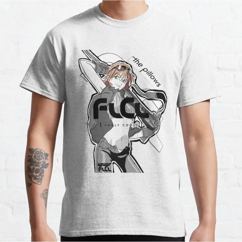 

Haruko FLCL Ride On Shooting Star Gift t shirt for Anime lover Fooly Cooly Graphic shirts Y2K clothes All size Top Cartoon tee