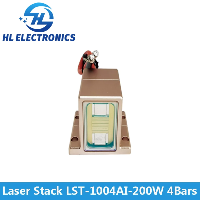 LST-1004AI Macro Channel Diode Laser Stack As Output Power 200W / Total 4 Bars / Each Bar 50W / Guarantee 10 Millions Shooting