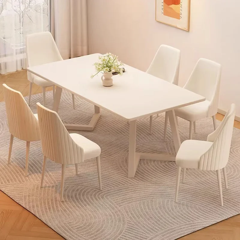

Kitchen Mobile Dining Table Coffee Restaurant Chairs Study Modern Luxury Dining Table Gaming Mesas De Comedor Home Furniture
