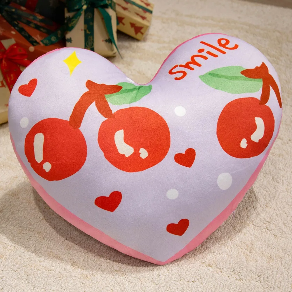 New Heart Shape Heart Plush Pillow PP Cotton Love You Letter Printed Stuffed Pillow 40cm Home Decorative Pillow Birthday