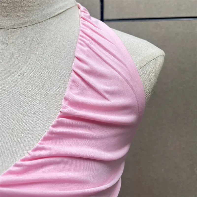 Camiseta para mujer, nueva camiseta sin mangas con decoración floral 3D para verano 2025, camiseta sin mangas Sexy sin espalda, top corto, corsé para mujer, top para mujer