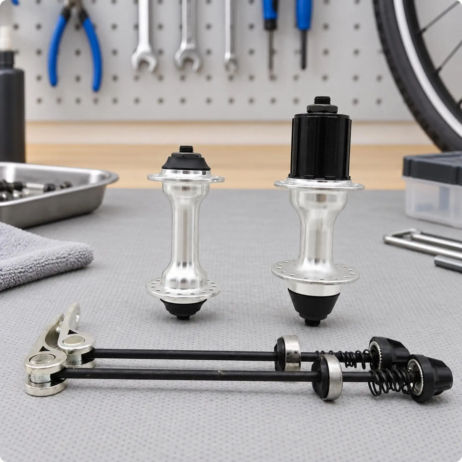 Road Bicycle Hub Front Rear Wheel Hub 32 Hole Aluminum Alloy Quick Release for Cassette V Brake Caliper Brake Cycle