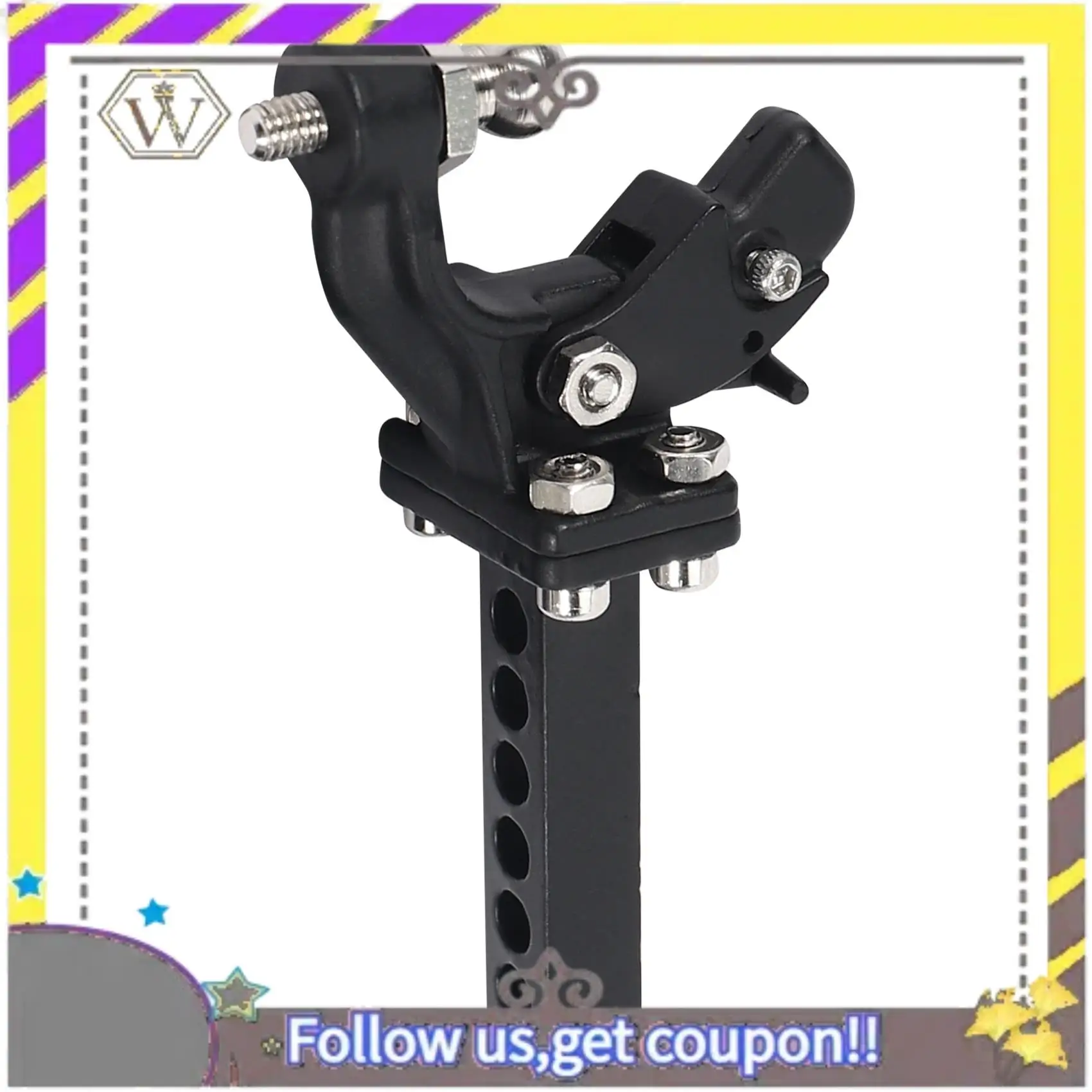 ABXV- Gancio per rimorchio con gancio in metallo per SCX10 90046 Traxxas TRX4 1/10 RC Crawler Car Modello di auto telecomandata per Baby Kid