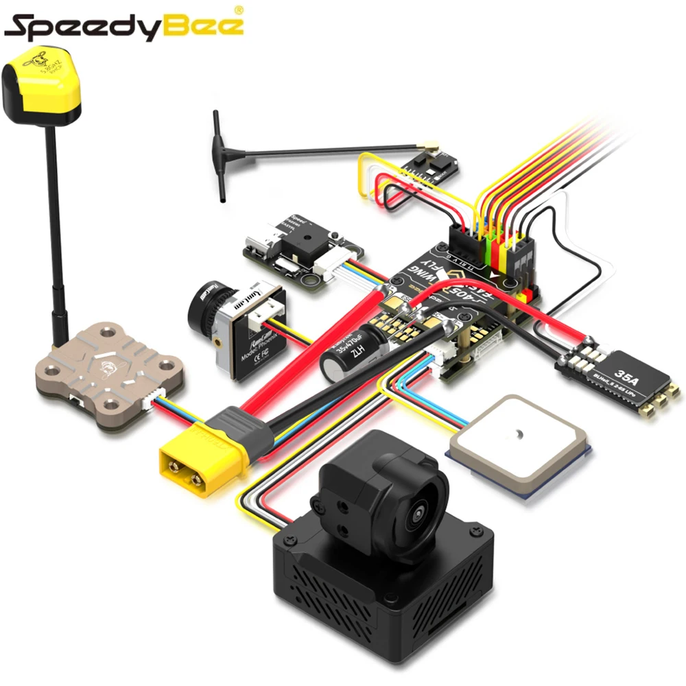 SpeedyBee F405 WING MINI Fixed Wing Flight Controller With PDB Board & MINI Wireless USB Extender For RC FPV Racing Drone