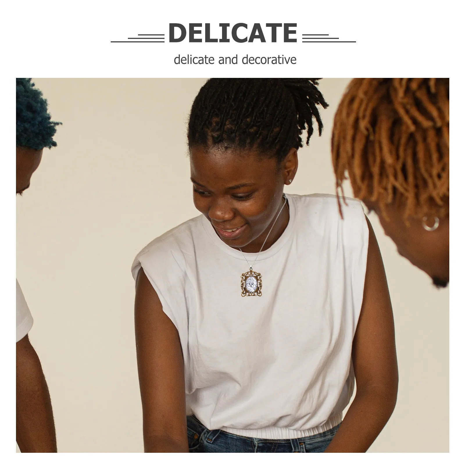 10 قطعة قاعدة بيضاوية صينية الحافة قلادة الفراغات Diy بها بنفسك صنع المجوهرات الراتنج الحرفية قلادة المفاتيح طقم مجوهرات دائم #6