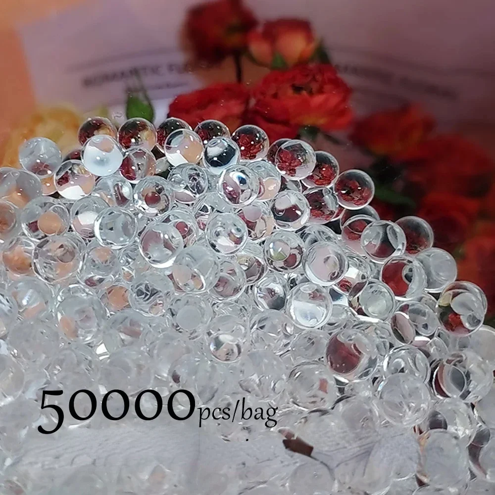 50000pcs Home Decor Water Beads Colorful Pearl Gel Ball Polymer Hydrogel Potted Crystal Mud Soil Grow Magic Jelly Wedding