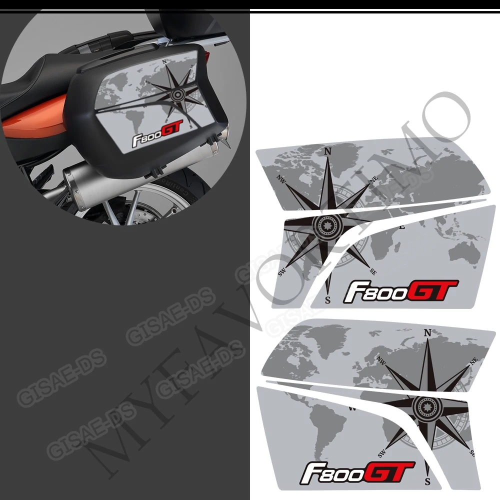 ل F800GT F 800 F800 GT دراجة نارية جذع الأمتعة الحالات العديلات ملصقات الشارات اكسسوارات مقاومة للماء