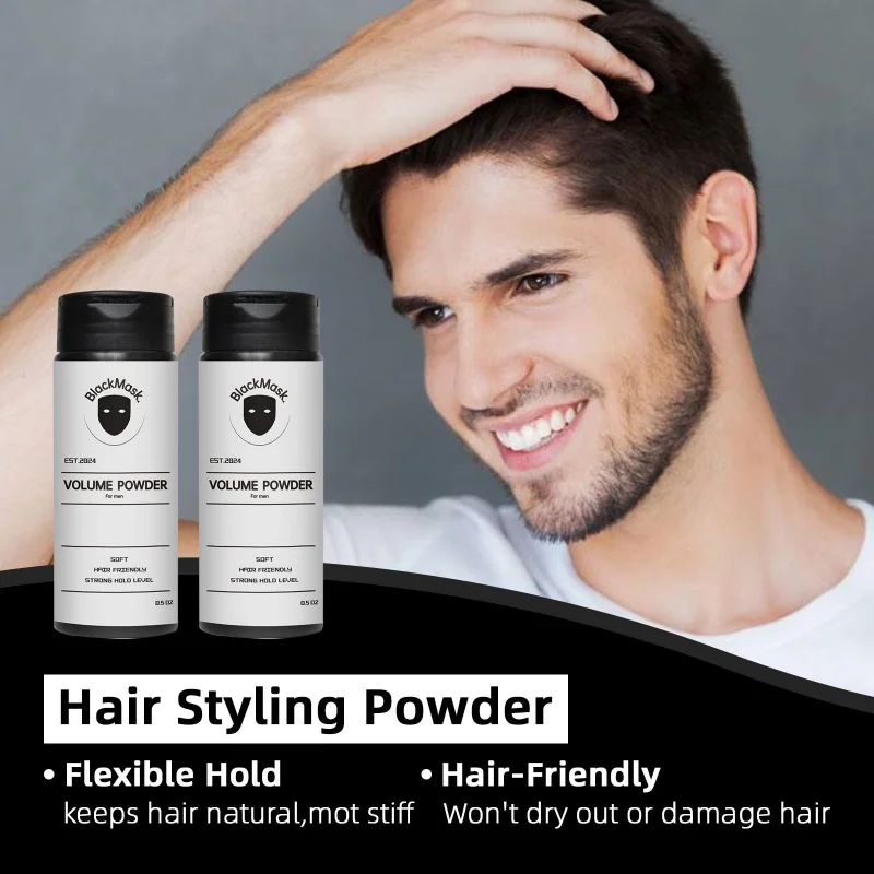

Strong Hold Men's Hair Texturizing Powder Long-Lasting Styling Enhances Hair Texture Professional Hairstyling Product