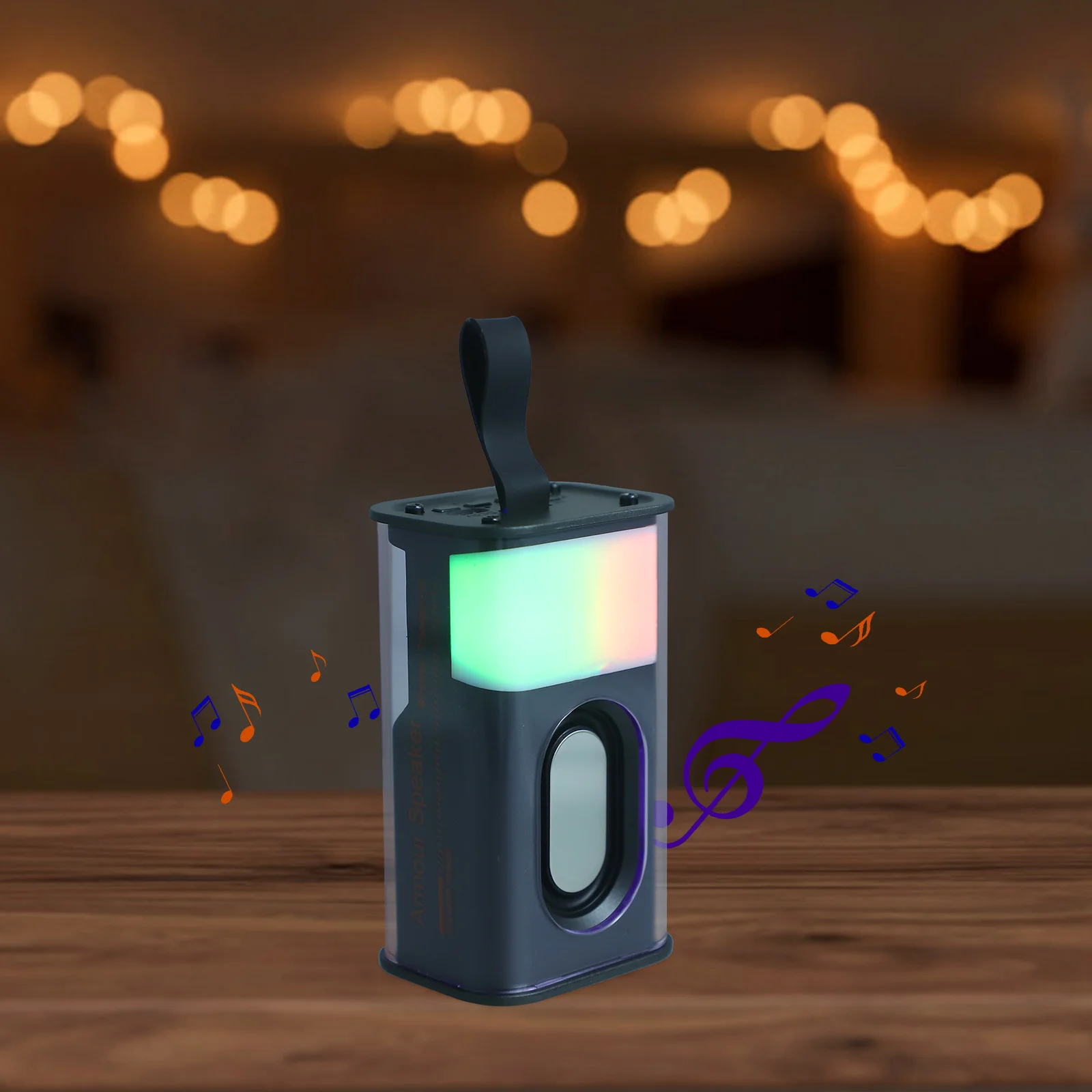 

Speaker Portable Wireless with Lights Bass for Travel Home Festive Atmosphere Portable Speaker Speakers with Lights