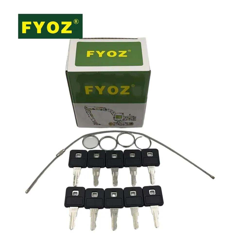 10pcs Ignition Key 961 214961 214-961 For Ditch Witch Trencher RT40 1330 Excavator Part