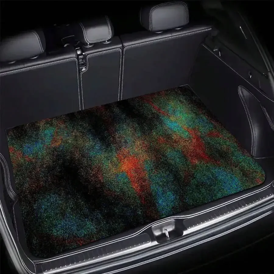 1pc Car Decorative Printed Trunk Mat, A Must-Have Item For Travel, Universal For Various Car Models, An Essential Interior