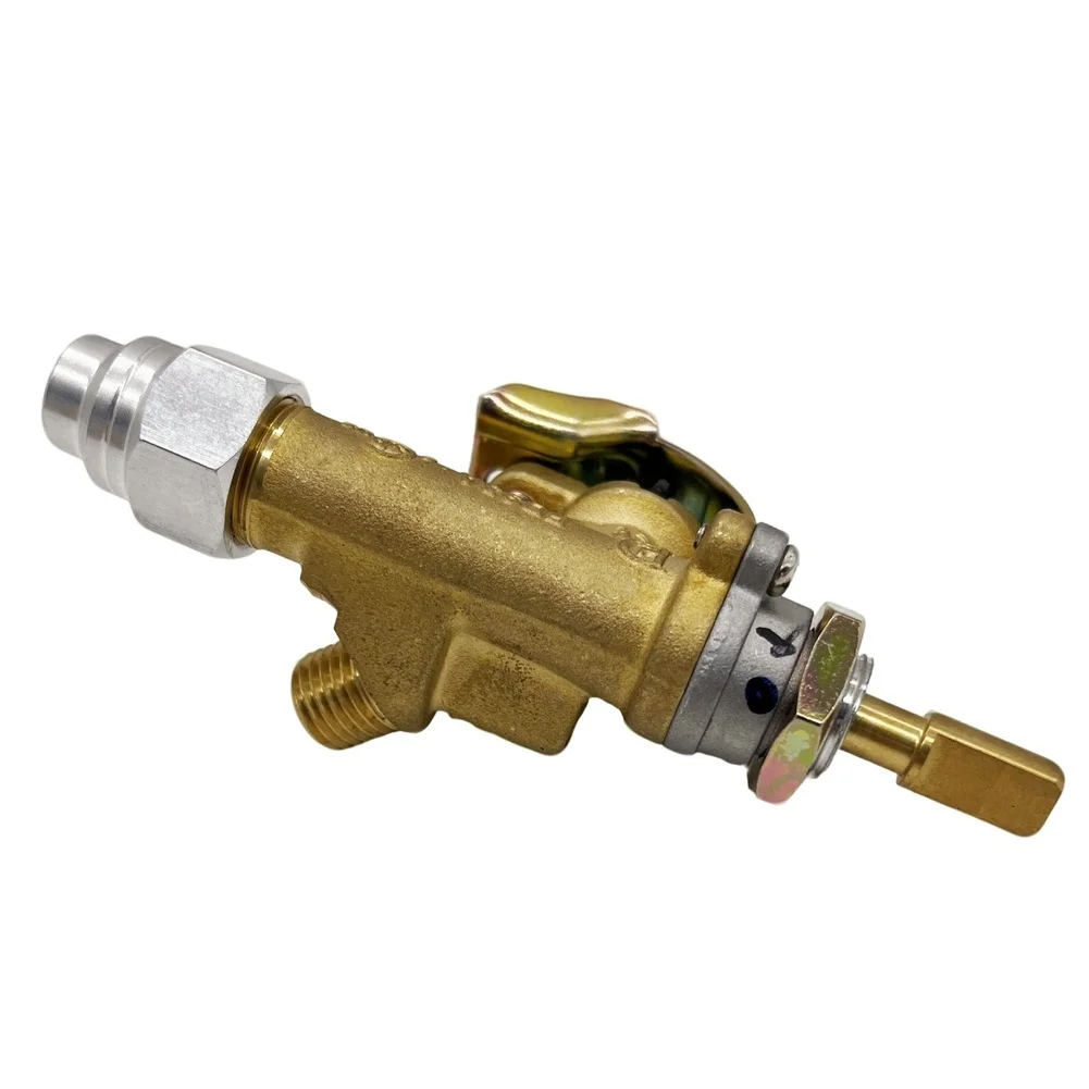 Saddle Style Brass Safety Valve with 7/16-20UNF Male Thread for Flame Failure Protection in For Commercial Gas Ovens Grills