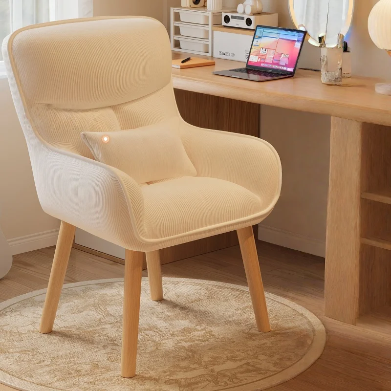 

Bedroom Makeup Chair Backrest Dressing Chair Fabric Computer Chairs Home Dressing Stool Soft Comfortable Gaming Chair New Sales