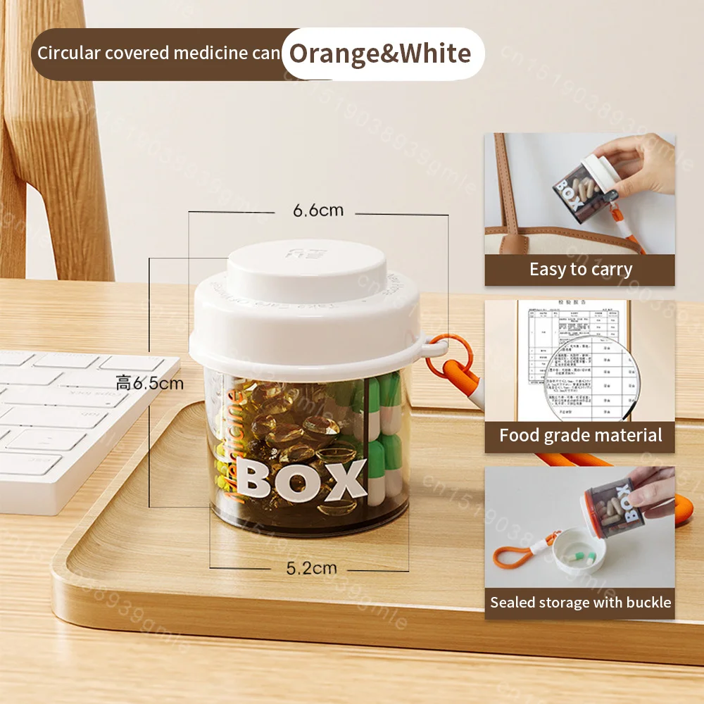 Medicine Pills Box Drug Storage Box Pills Dispenser Pill Organizer Tablet Pillbox Case Container Pastillero Portable