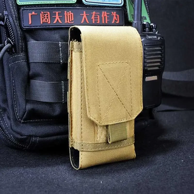 Universal Tactical Molle Mobile Phone Holster Belt Smartphone Strap Pack Utility  Small Pouch Mini Waist Bag