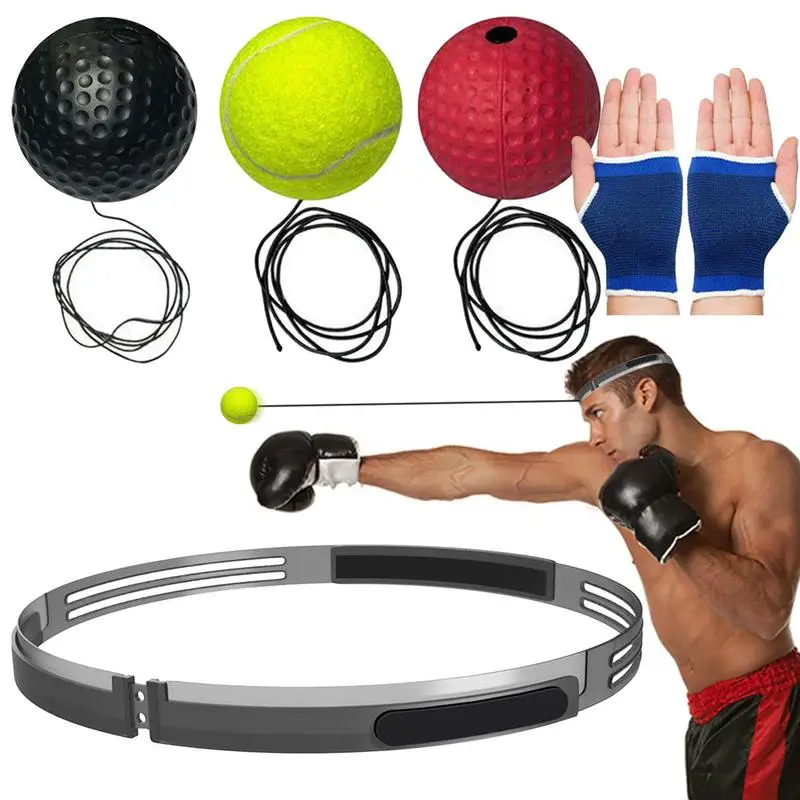 

Speed Ball Head-Mounted Reflex Ball Adjustable Boxing Trainer Reflex Training Safe Holiday Gift To Improve Speed Hand-Eye