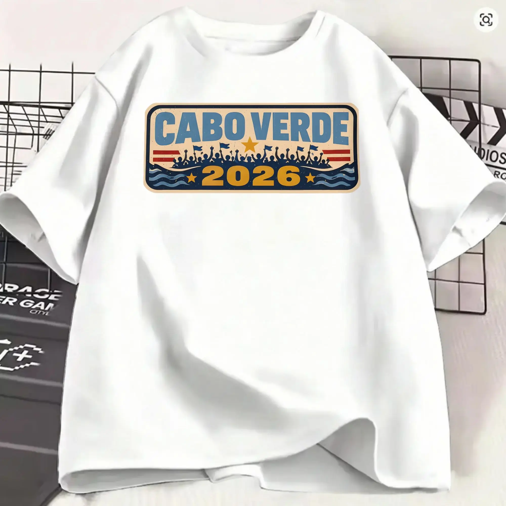 Cape Verde T-Shirts for Men Cabo Verde 2026  Vintage 100% Cotton Tee Shirt Crew Neck Short Sleeve T Shirts Party Tops