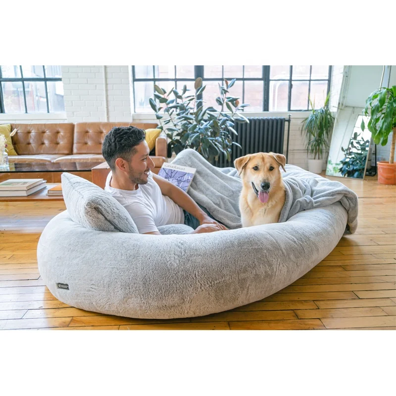 Customize Snuggle Human Dog Bed Orthopedic Memory Foam Dog Bed For Human