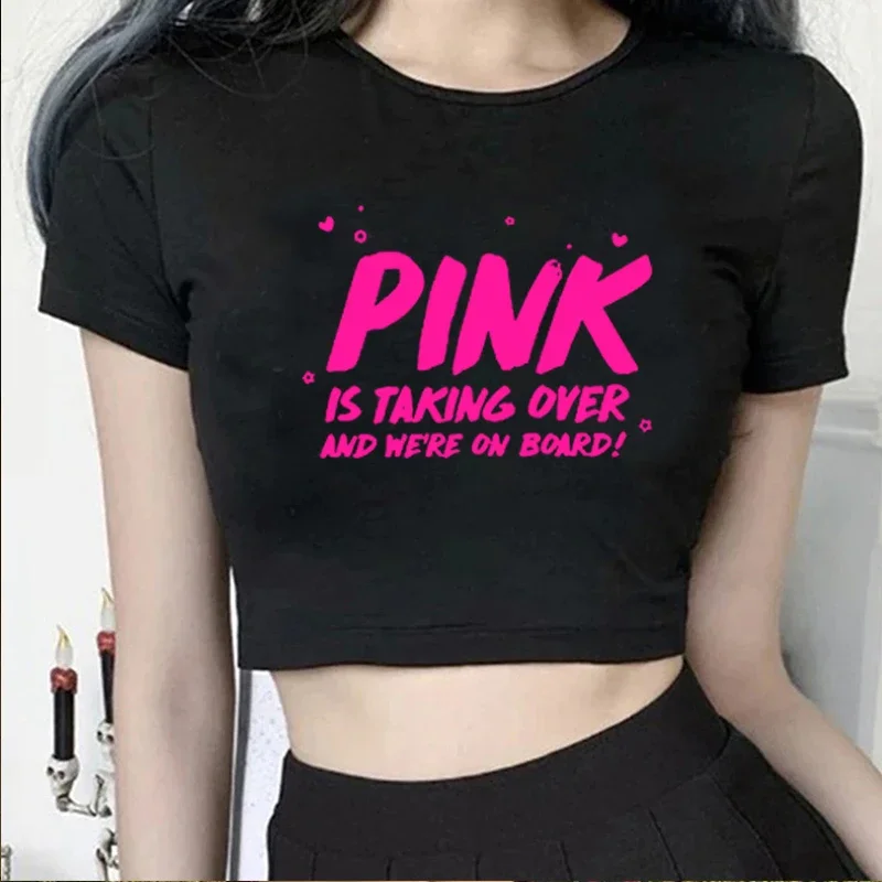 New Mean Girls Clothing T-shirt We Wear Pink Burn Book Font Wednesday Shirt We Wear Pink Mean Girls Movie Crop Top