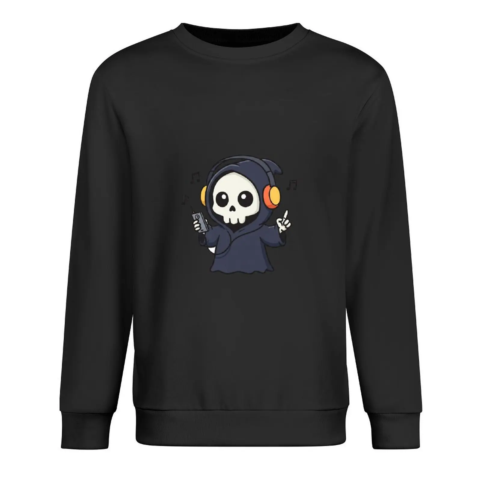 

Cute Death Listening Music Pullover male clothes autumn new products men clothes men clothing new in hoodies & sweat-shirt