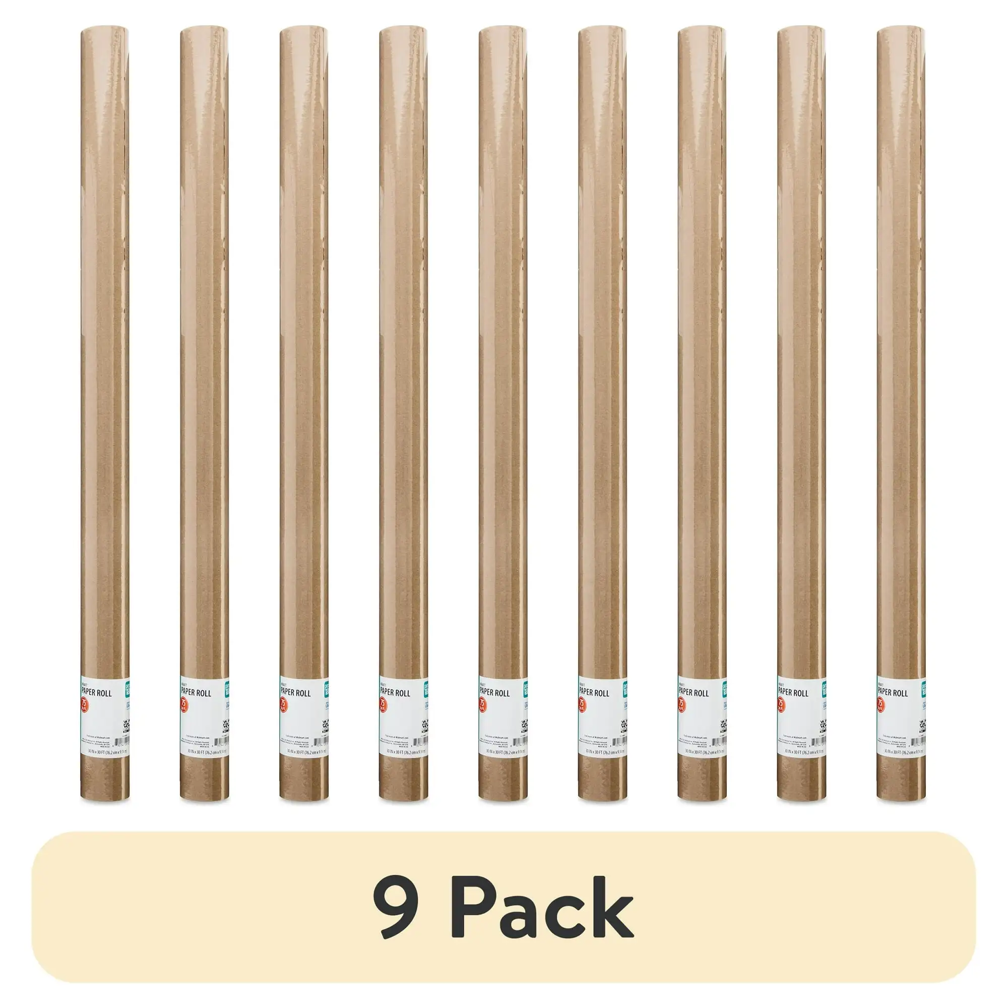 

(9 pack) Pen+Gear 30" x 30" Kraft Paper Roll, Assorted
