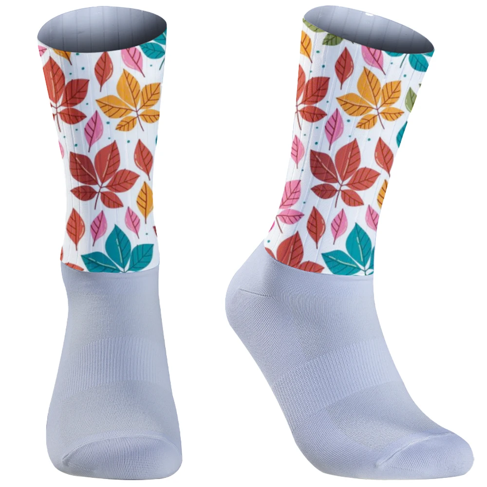 

New Maple Leaves Stitch Women and man Cycling socks cotton comfortable Anime socks crew socks Casual happy funny socks