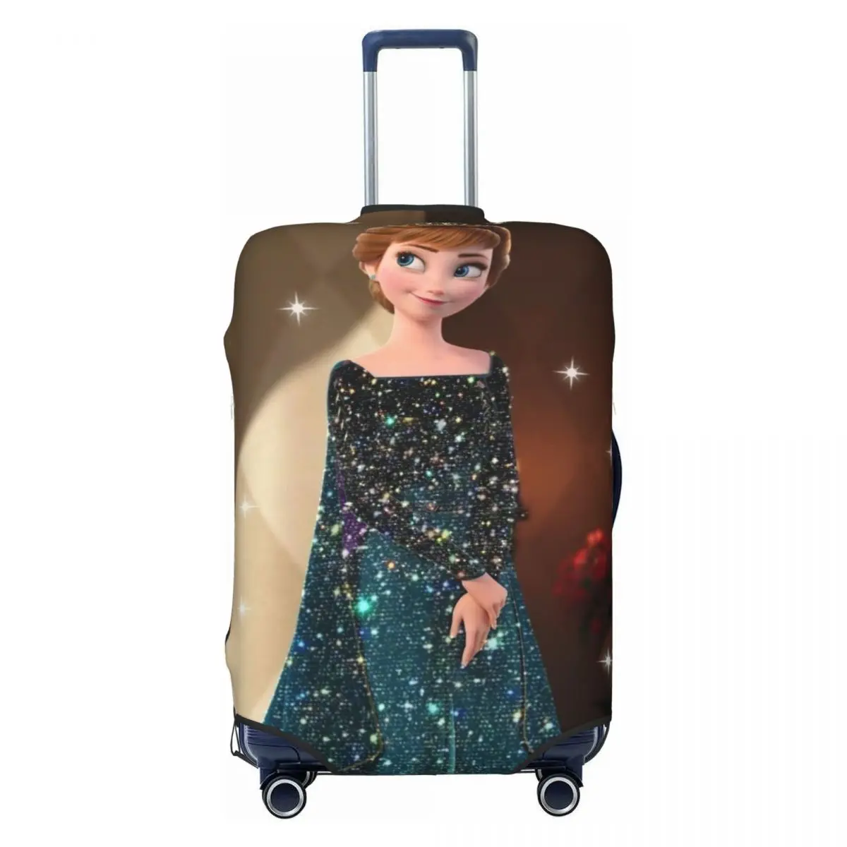 

Custom F-Frozen Cartoon Elsa Travel Luggage Cover Elastic Suitcase Cover Protector Fit 18-32 Inch
