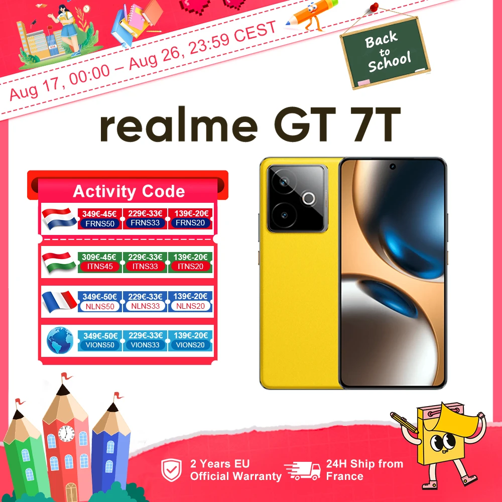 Realme GT 7T 5G — la batteria dei phablet in un corpo normale