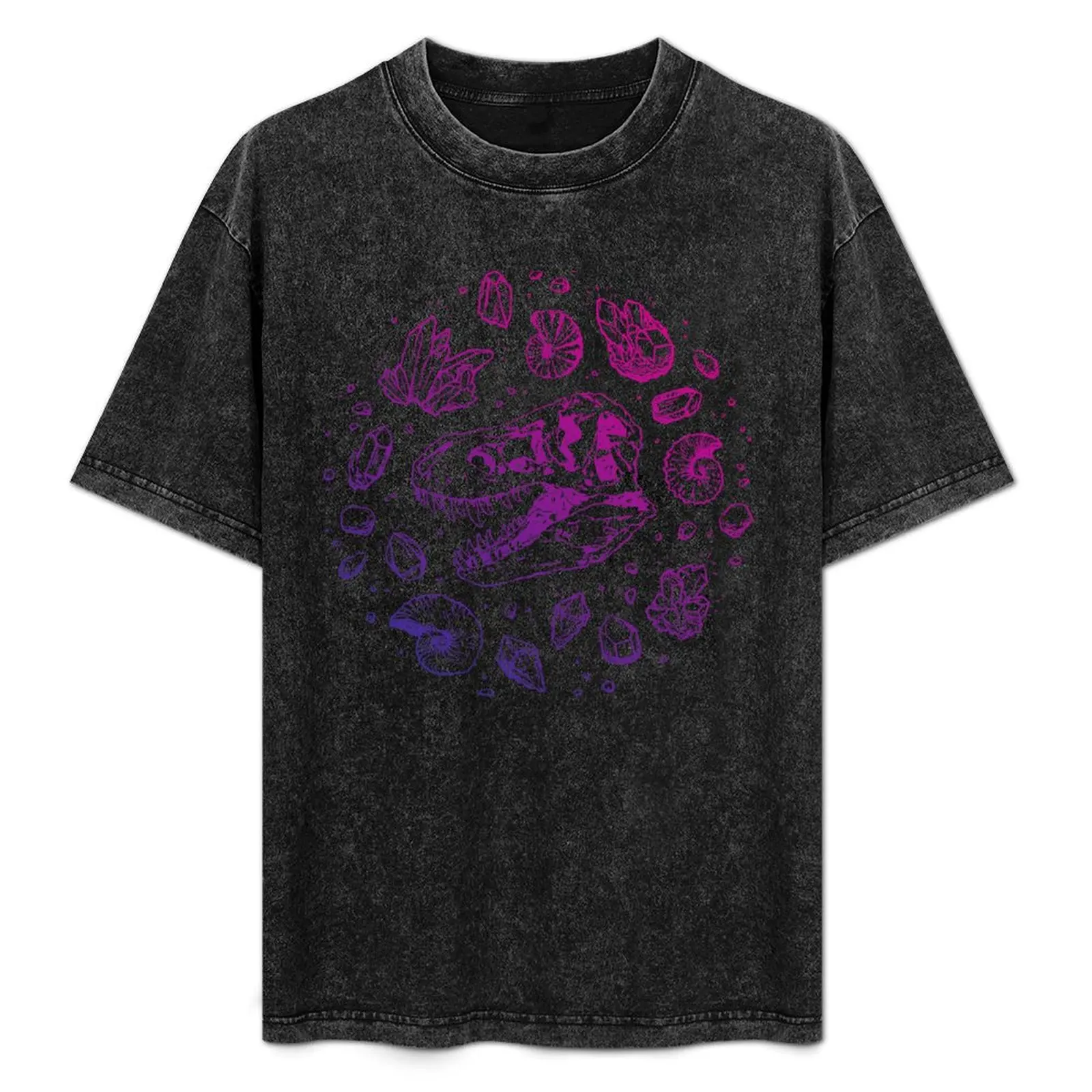 

Geo-rex Vortex | Magenta & Purple Ombré | Dinosaur Fossil Art T-Shirt vintage anime shirt heavyweights blacks mens clothing