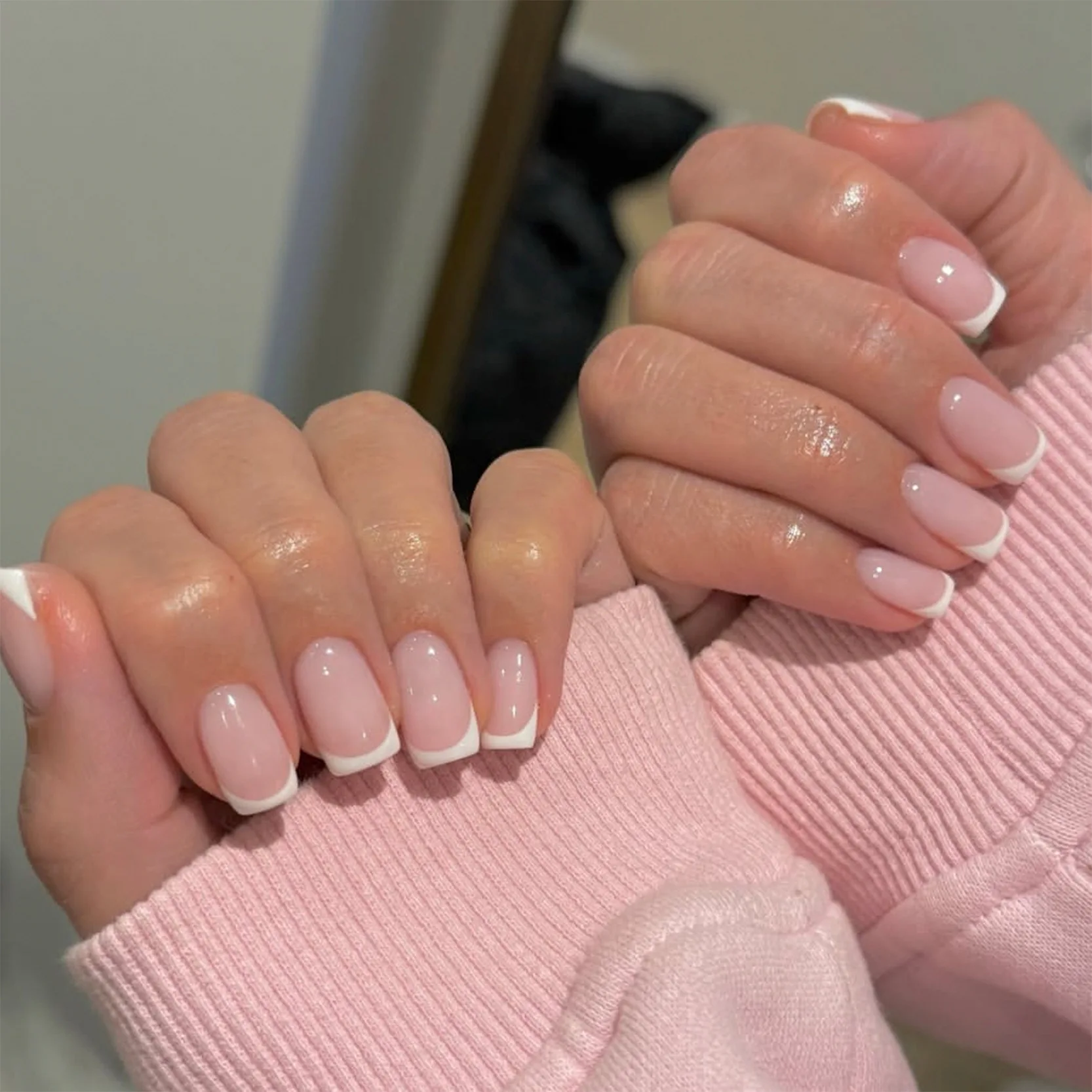 24pcs Simple White French Pres - огляд і ціна Nail Art Simple