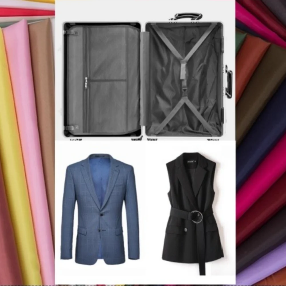 

Solid Color Lining Fabric Suit Coat Case Vest for Diy Sewing Fashion Design Wholesale Materials Cloth By The Meter Apparel Soft